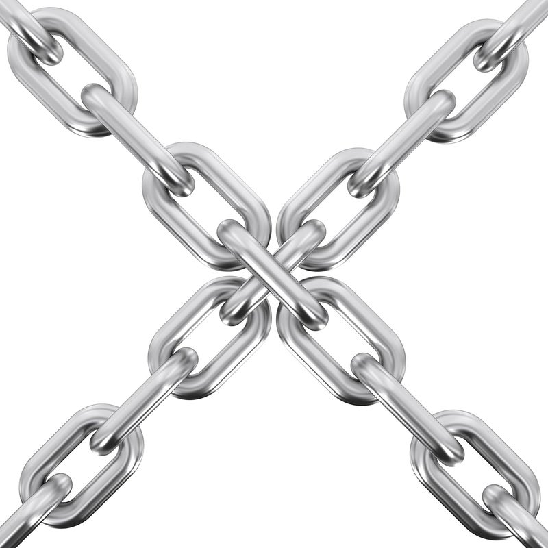 Axe Sickle 2 Pcs 5/32 x 23 Inch Link Chain 304 Stainless Steel Coil Chain for Transport Tie Down Binder Chain Pulling Towing Hanging, Home, Camping, Pet Towing, 4mm - Image 3